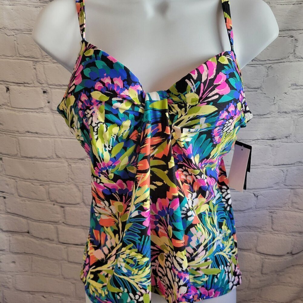 Island Escape Printed Scorpio Underwire Tankini Top